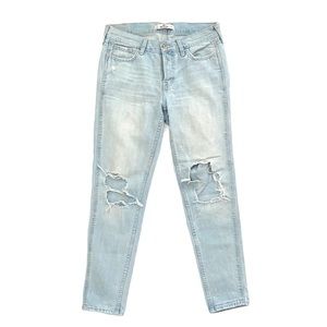 Hollister Distressed Cropped Denim Jeans sz 24/30